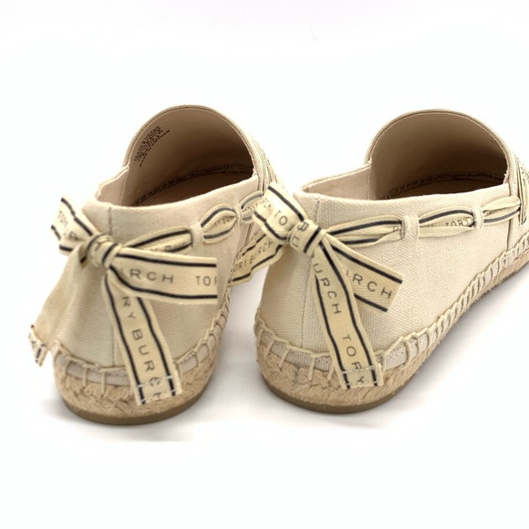 NIB Tory Burch Tory Ribbon Espadrille-Recycled Canvass - Picture 5 of 6